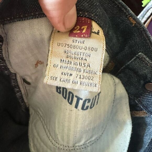 7 for All Mankind western cowboycore 27 luxe bootcut jeans - Picture 2 of 3